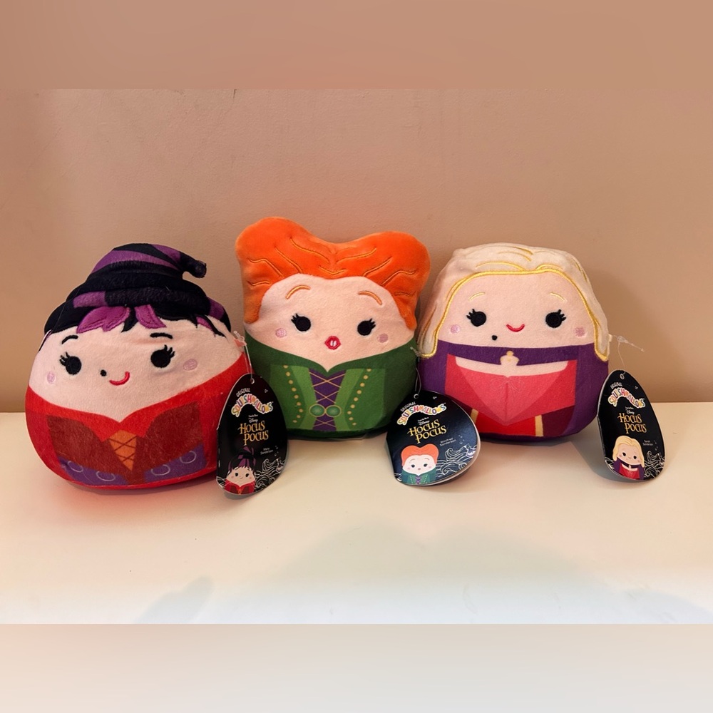 NWT Hocus Pocus Sanderson Sisters Squishmallows